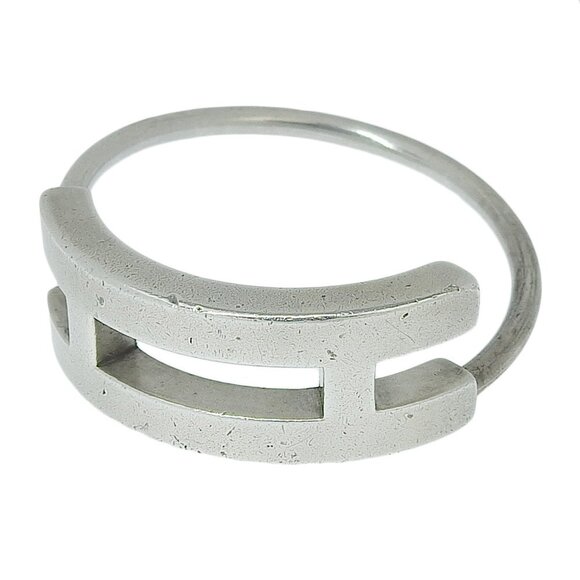 HERMES Silver Keyring - Picture 1 of 8